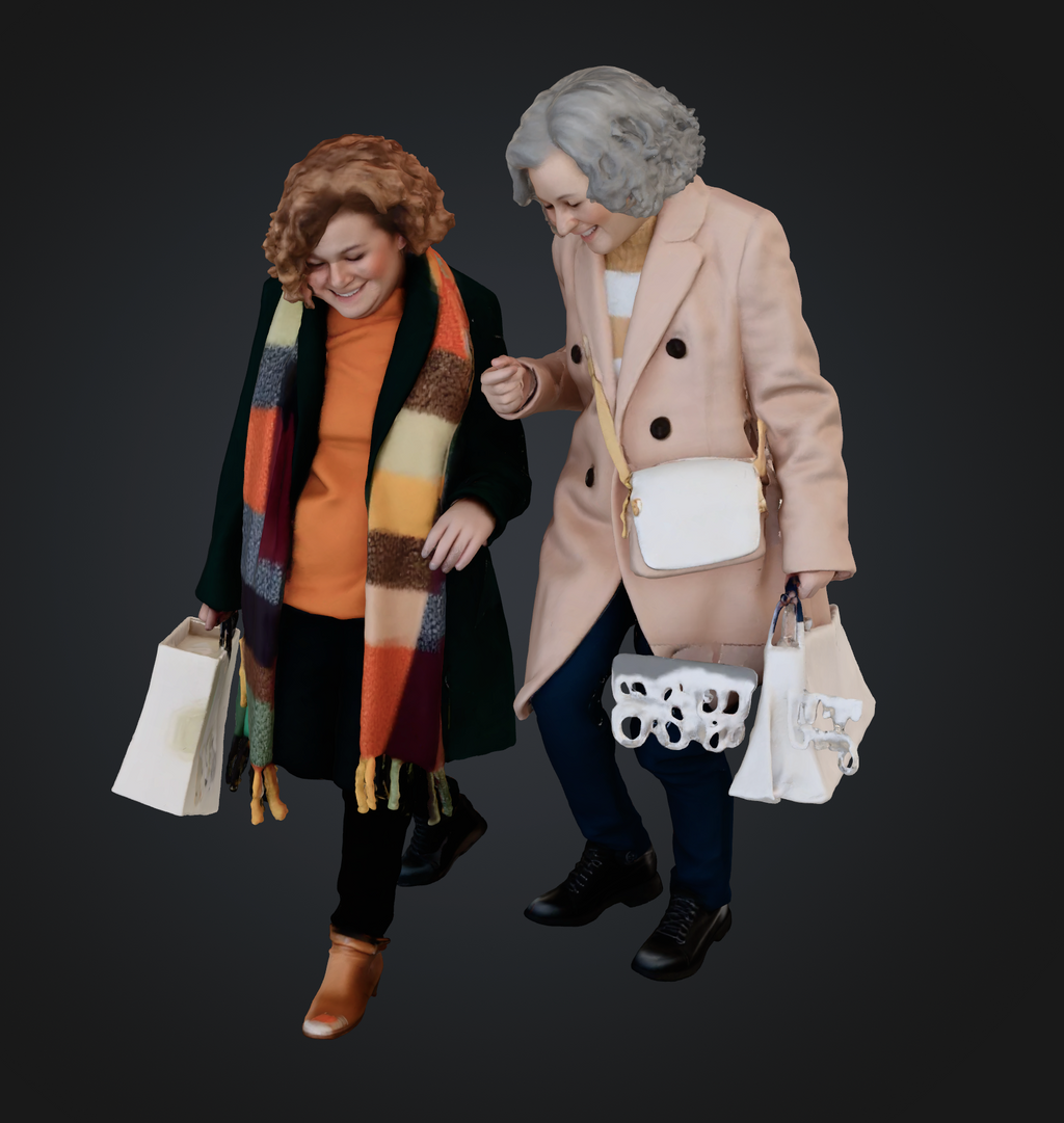 People on stairs set 01 - 25 figures (STL download)