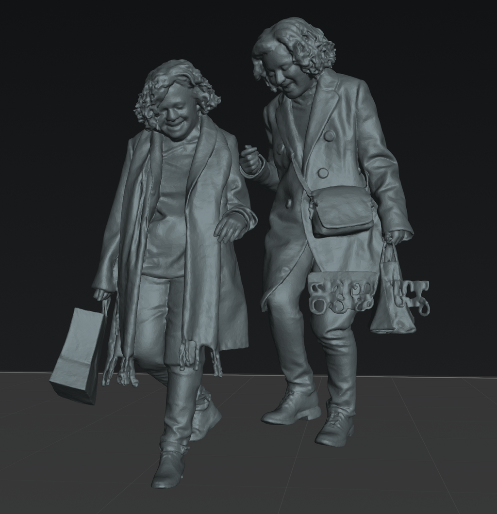 People on stairs set 01 - 25 figures (STL download)
