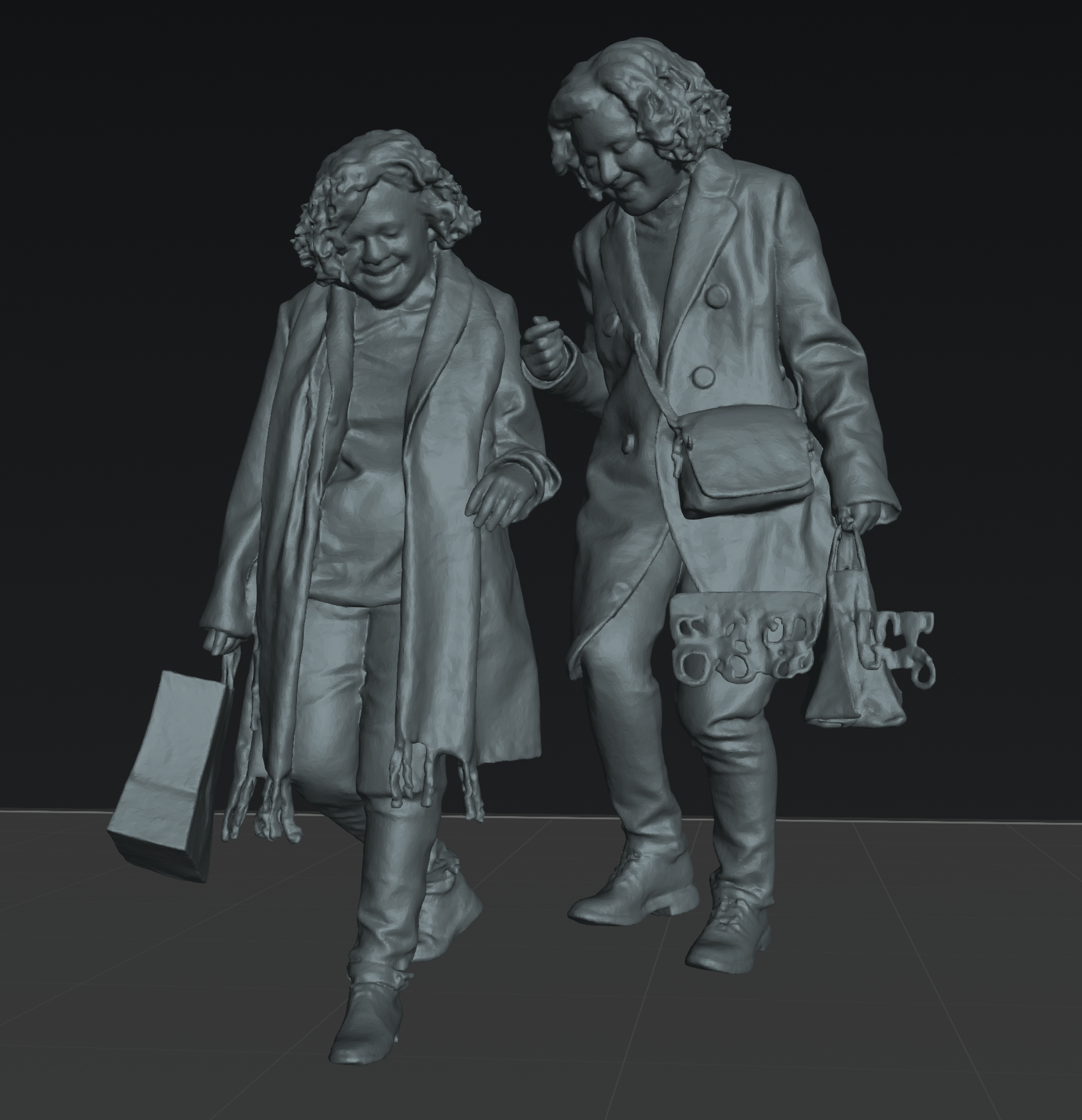 People on stairs set 01 - 25 figures (STL download)