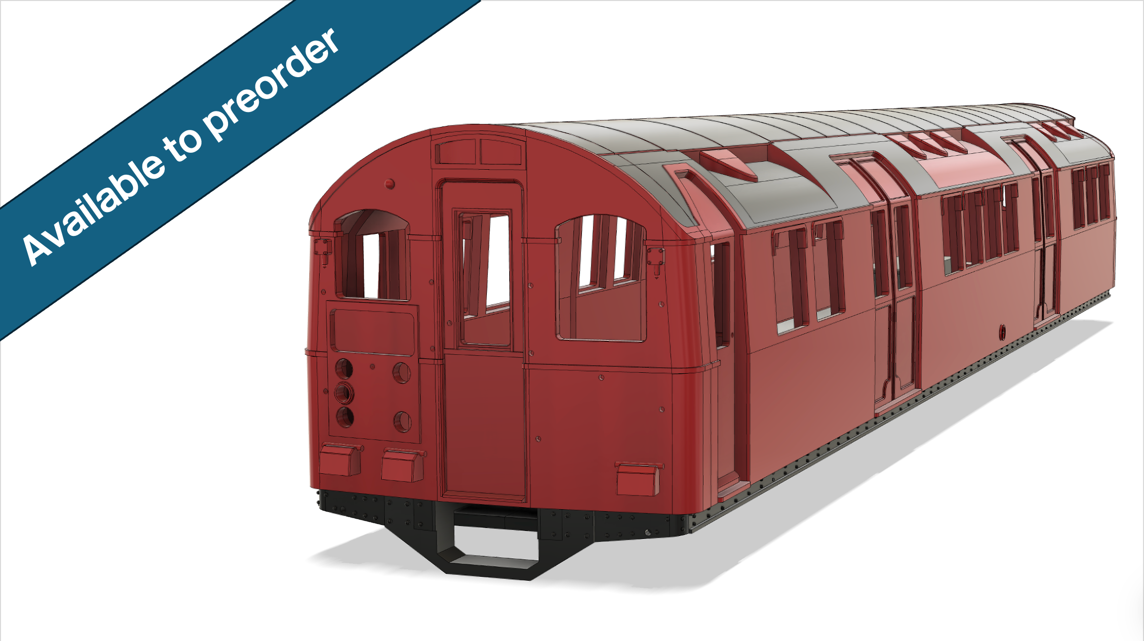 LT Standard stock MCCW1927 Control trailer 4mm 1:76 PRINTED MODEL