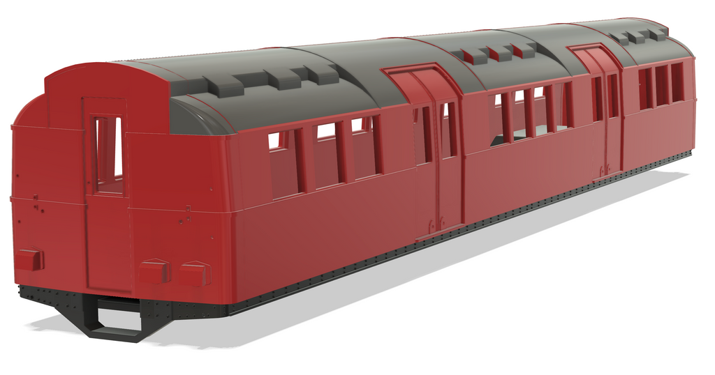 LT Standard stock Cammell Laird 1923 Trailer car (STL download)