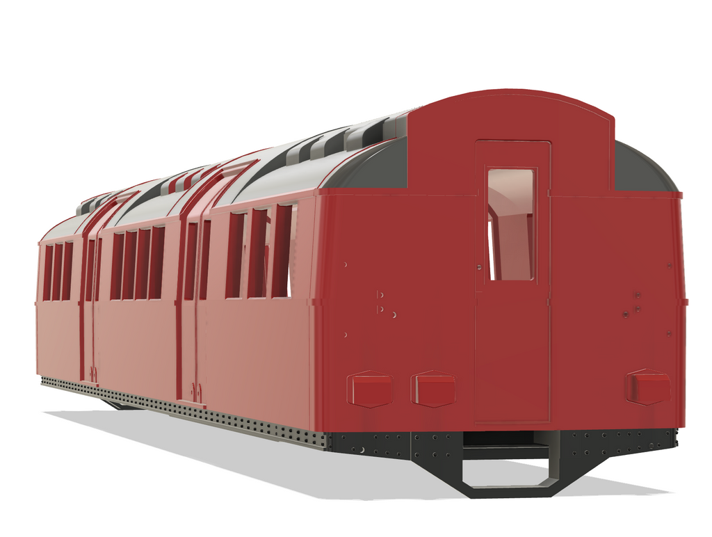 LT Standard stock Cammell Laird 1923 Trailer car (STL download)