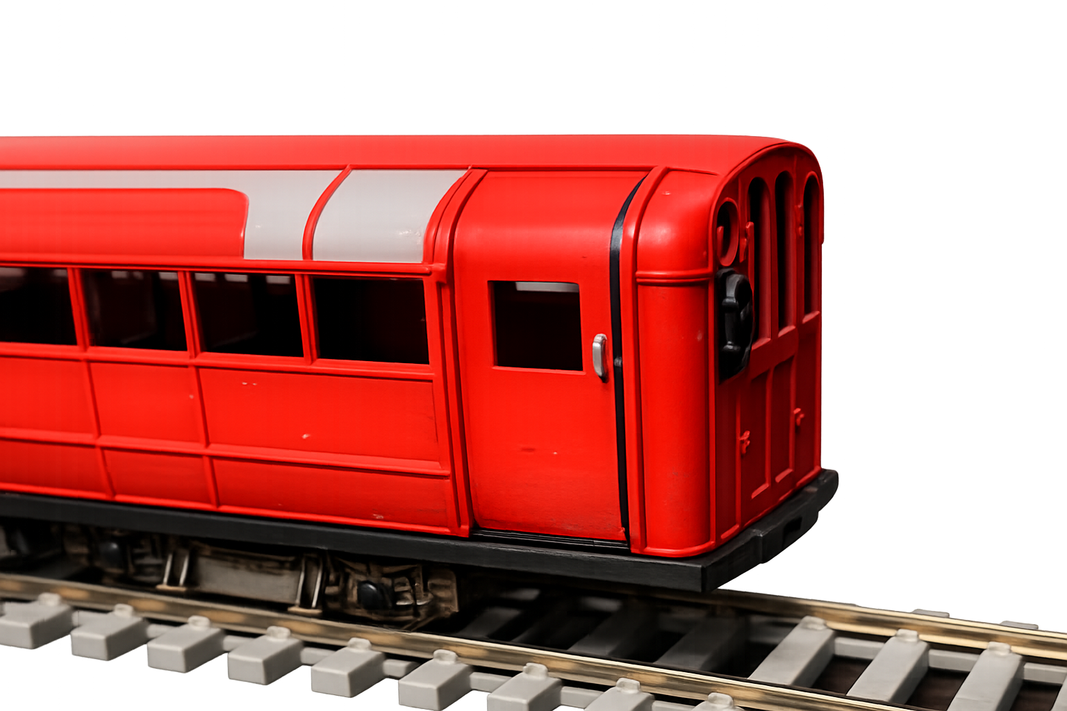 Model of Glasgow subway car.