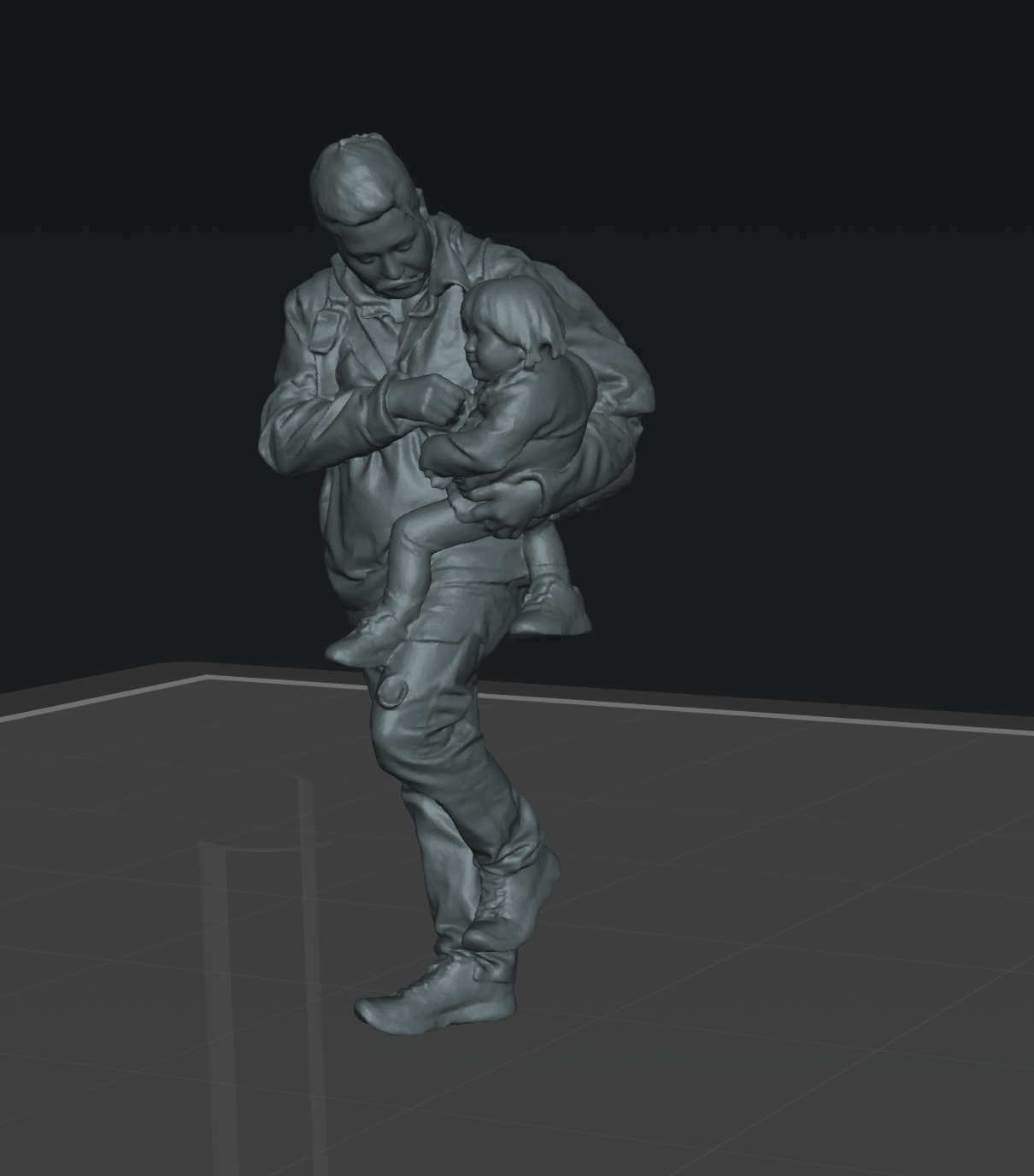 People on stairs set 01 - 25 figures (STL download)