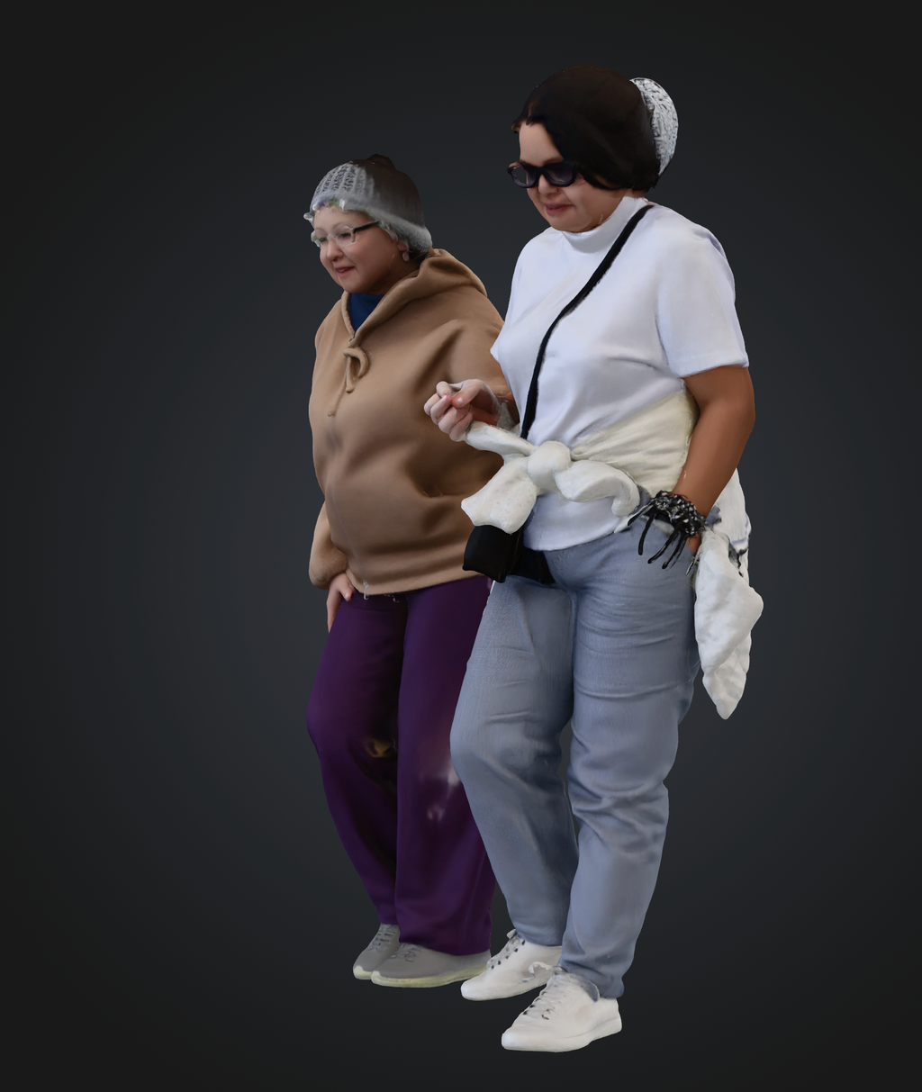 People on stairs set 01 - 25 figures (STL download)