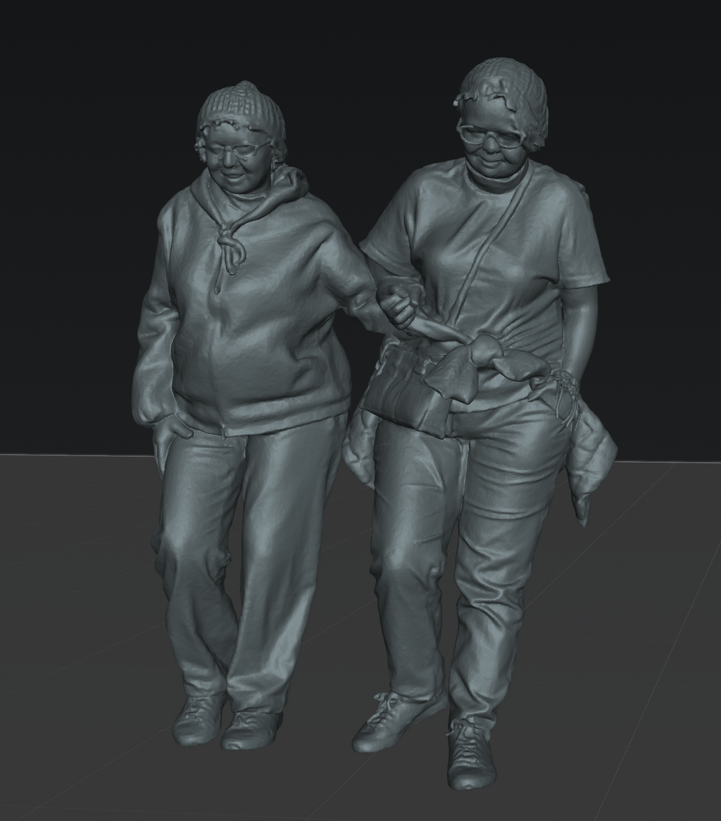 People on stairs set 01 - 25 figures (STL download)