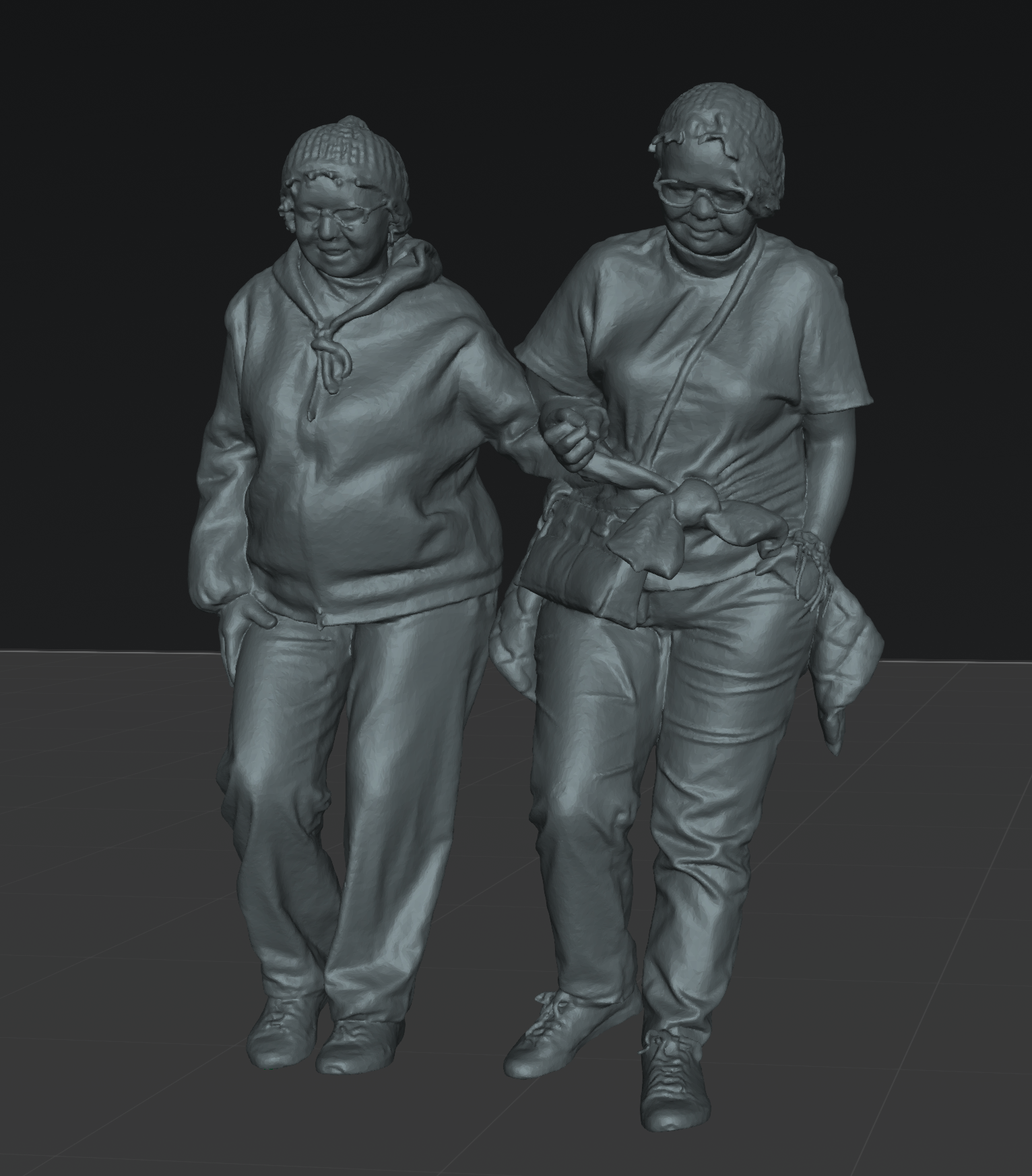 People on stairs set 01 - 25 figures (STL download)
