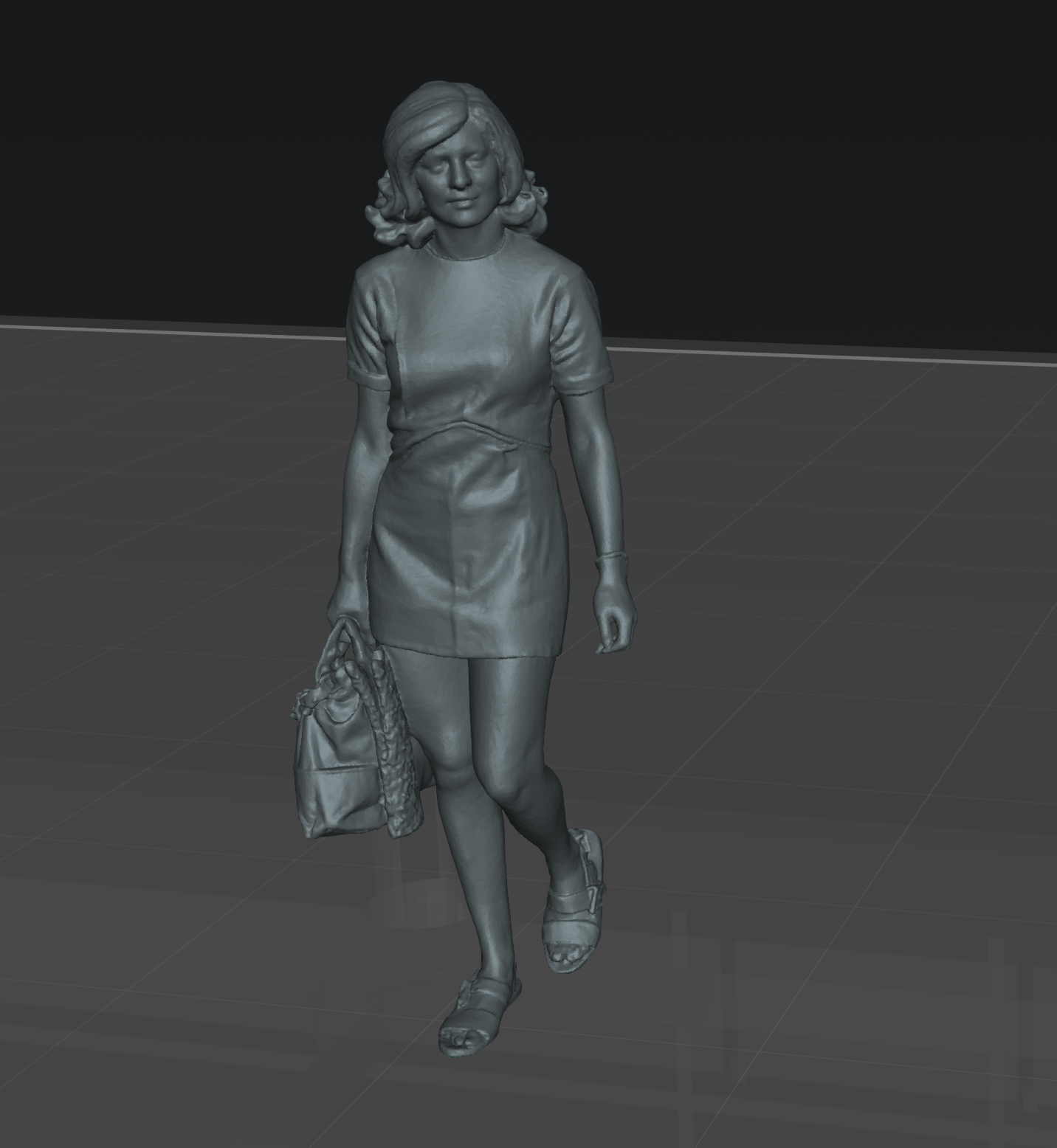 People on stairs set 01 - 25 figures (STL download)