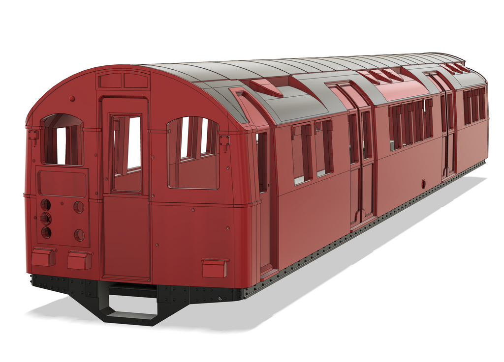 LT Standard stock MCCW 1927 A' end control trailer car (STL download)