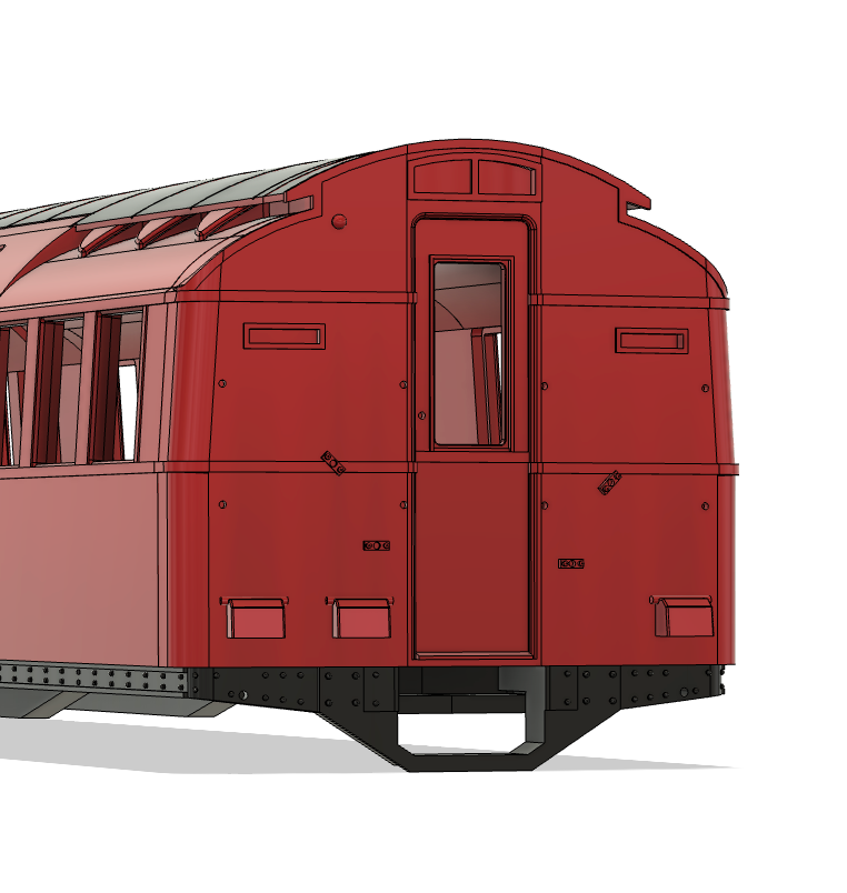 LT Standard stock MCCW 1925 'D' end control trailer car (STL download)
