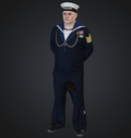 Royal Navy personnel  set of 9 figures (4 gauges available in ABS-like resin)