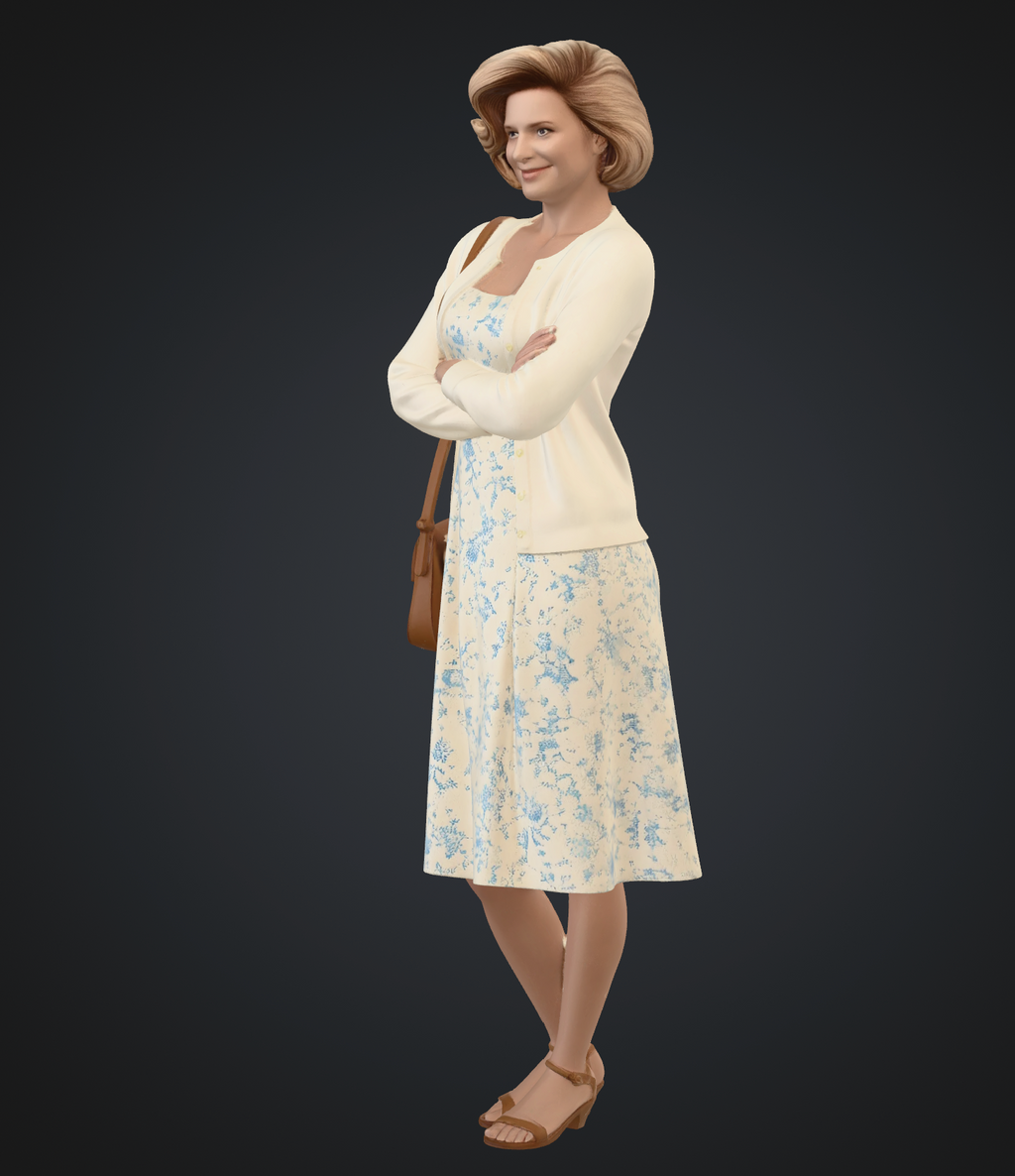 Ladies shopping set 1 (10 figures (STL download))
