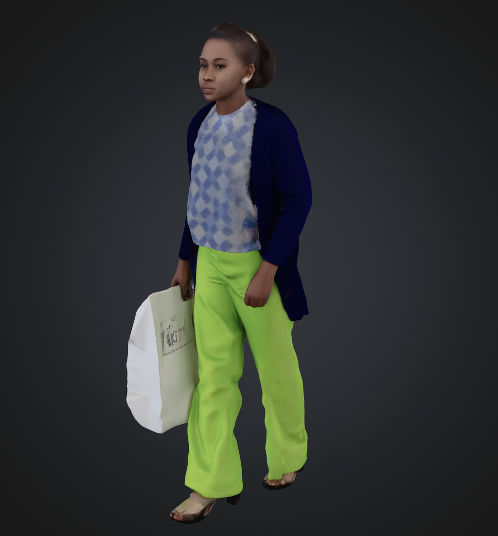 Ladies shopping set 1 (10 figures (STL download))