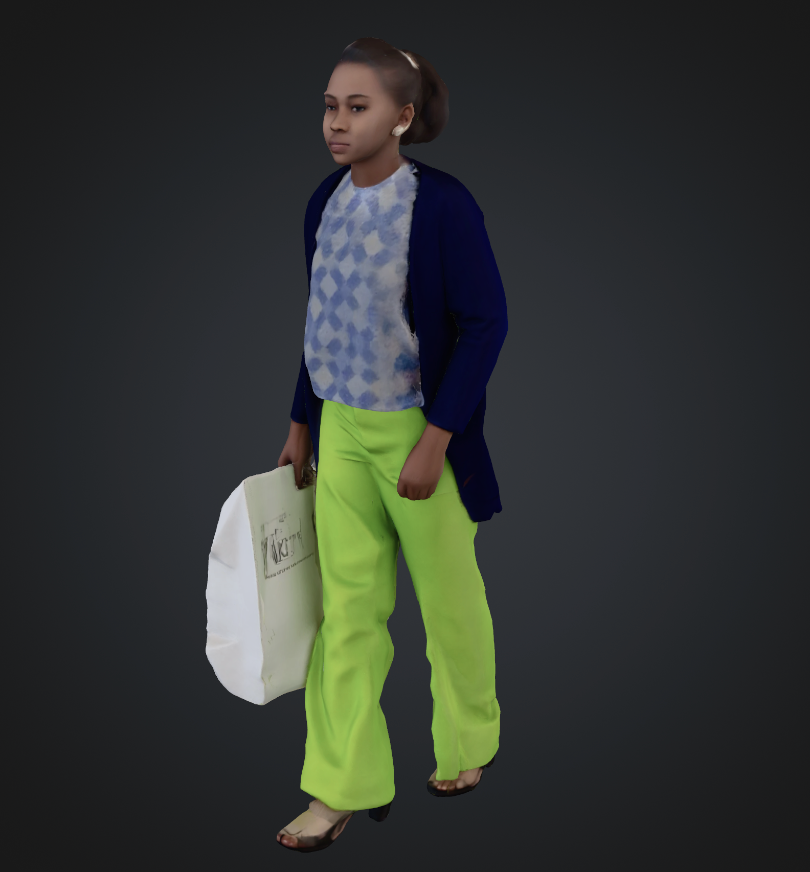 Ladies shopping set 1 (10 figures (STL download))