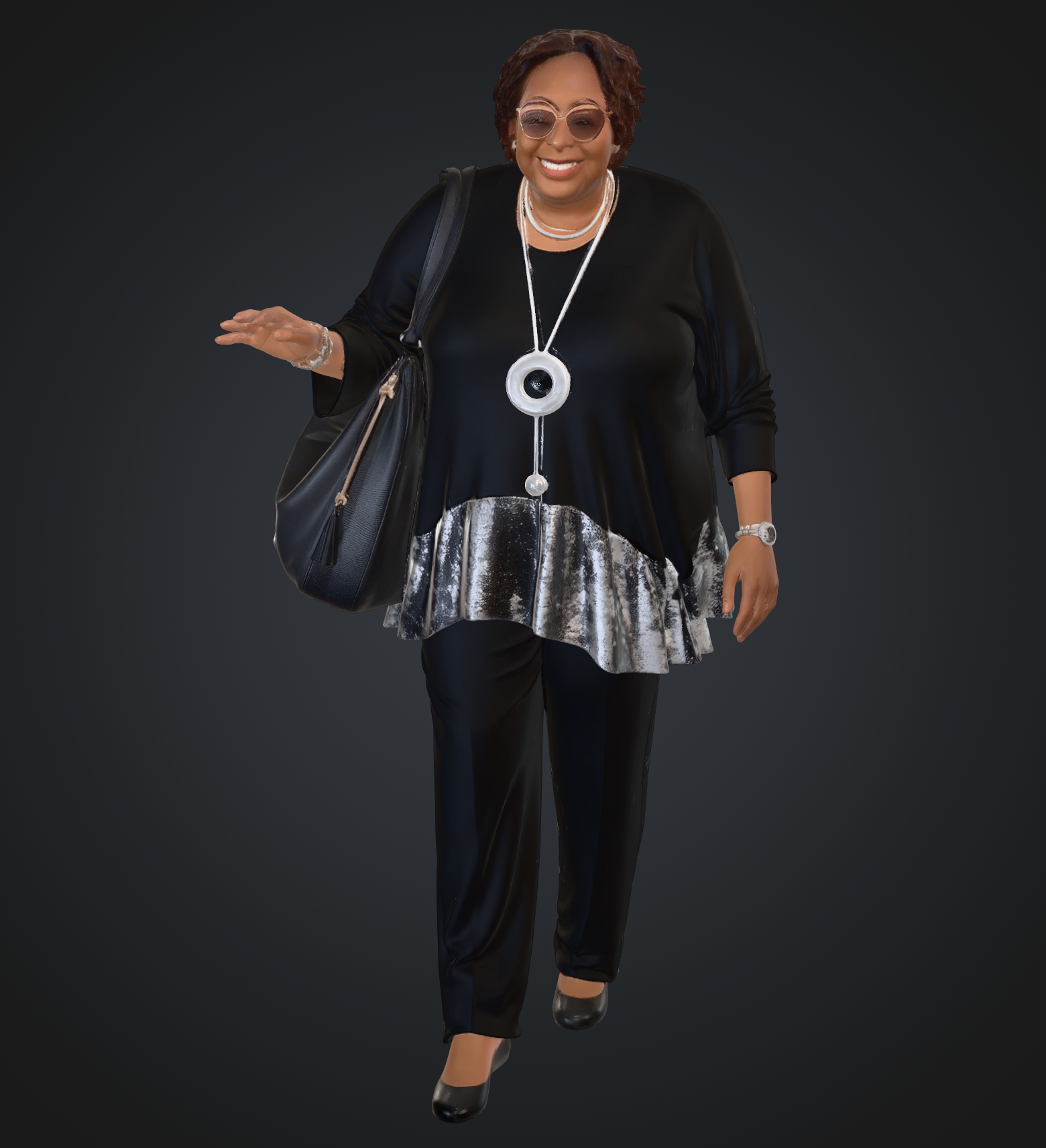 Ladies shopping set 1 (10 figures (STL download))