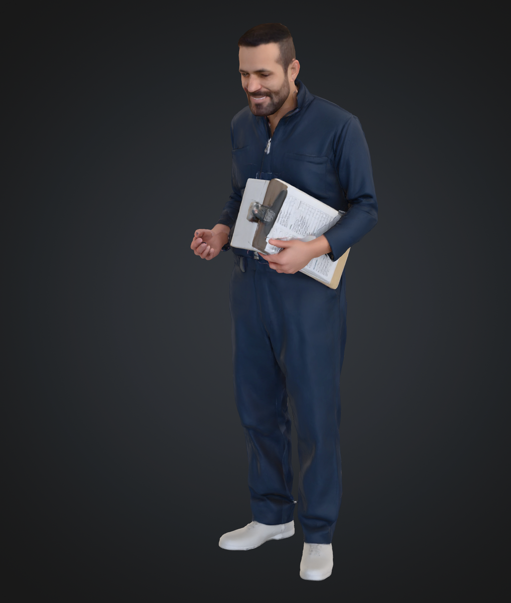 Workers in overalls - 9 figures (STL download)