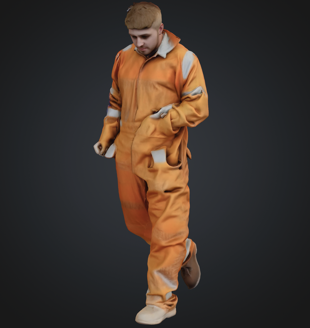 Workers in overalls - 9 figures (STL download)