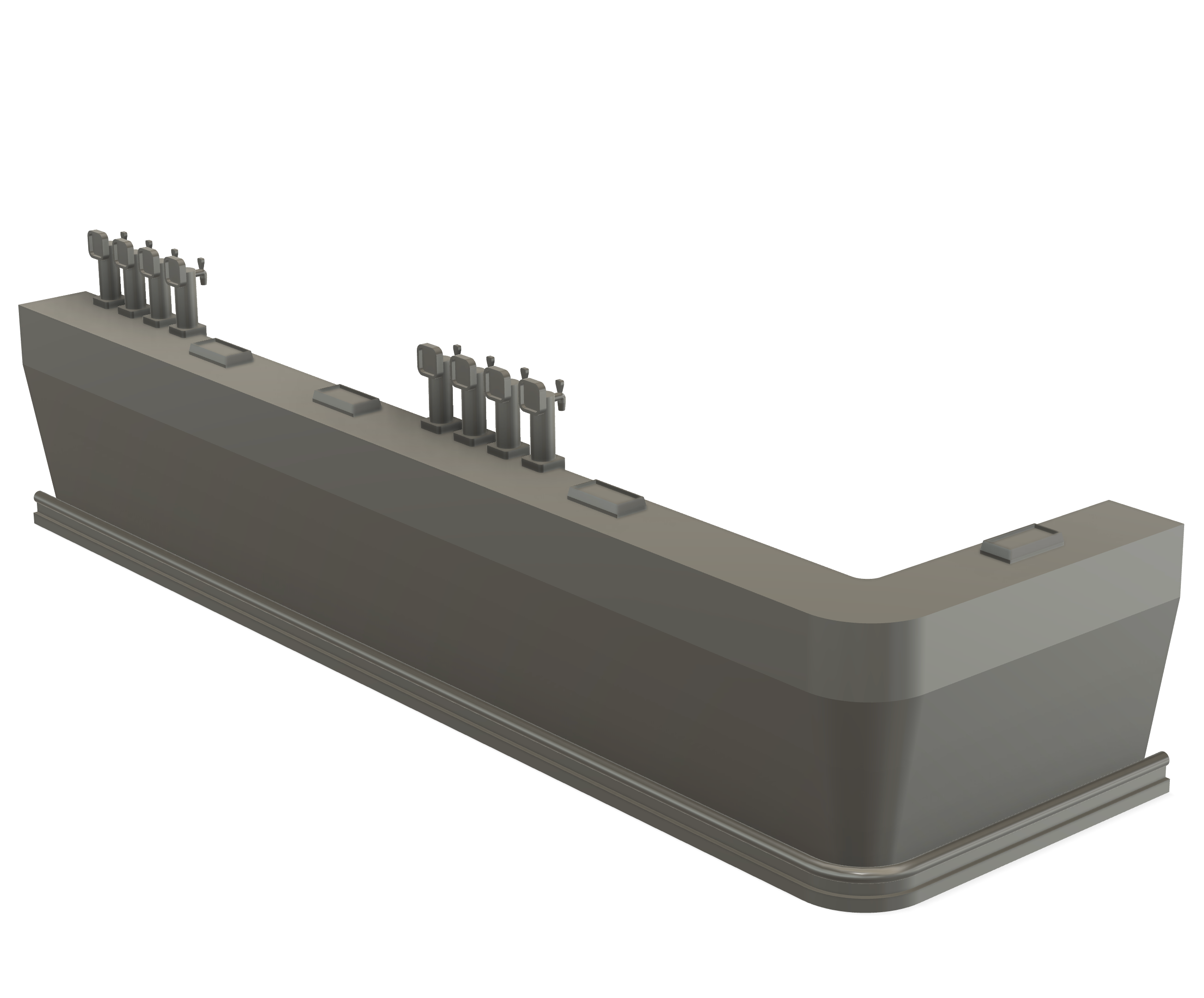 Pub furniture and details (STL download)