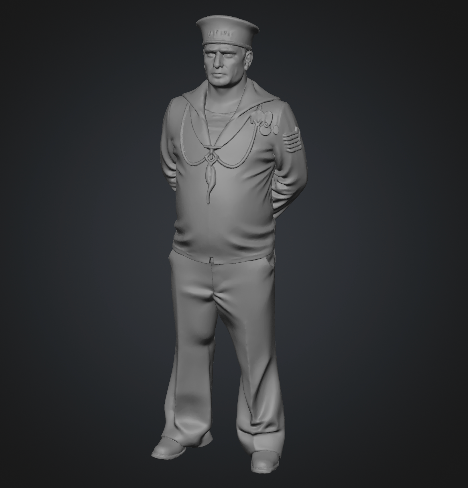 Royal Navy selection of 9 figures (STL download)