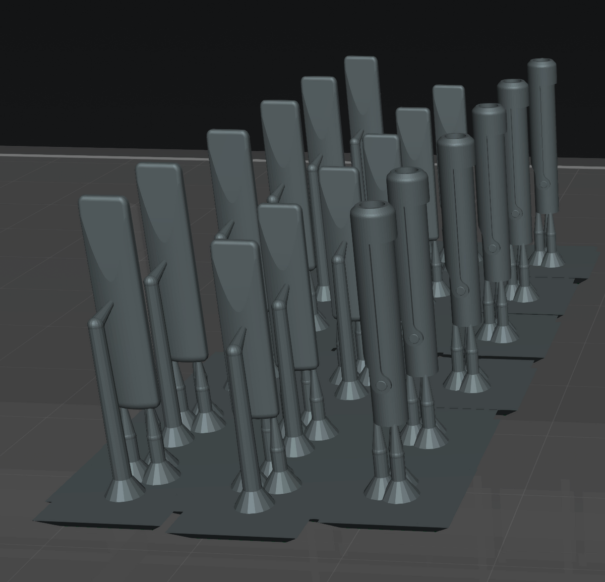 BR (SR) Platform lighting (shades and bases only ) 4mm 1:76
