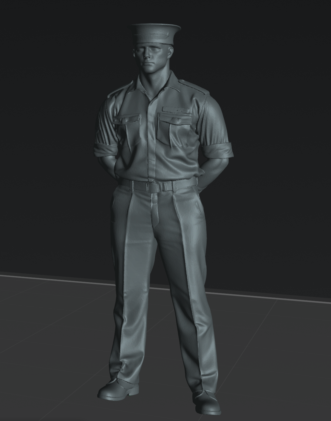 Royal Navy selection of 9 figures (STL download)