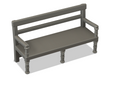Wooden station bench (STL download)