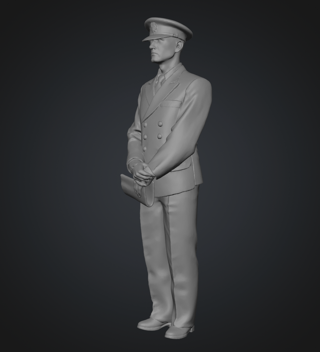 Royal Navy selection of 9 figures (STL download)