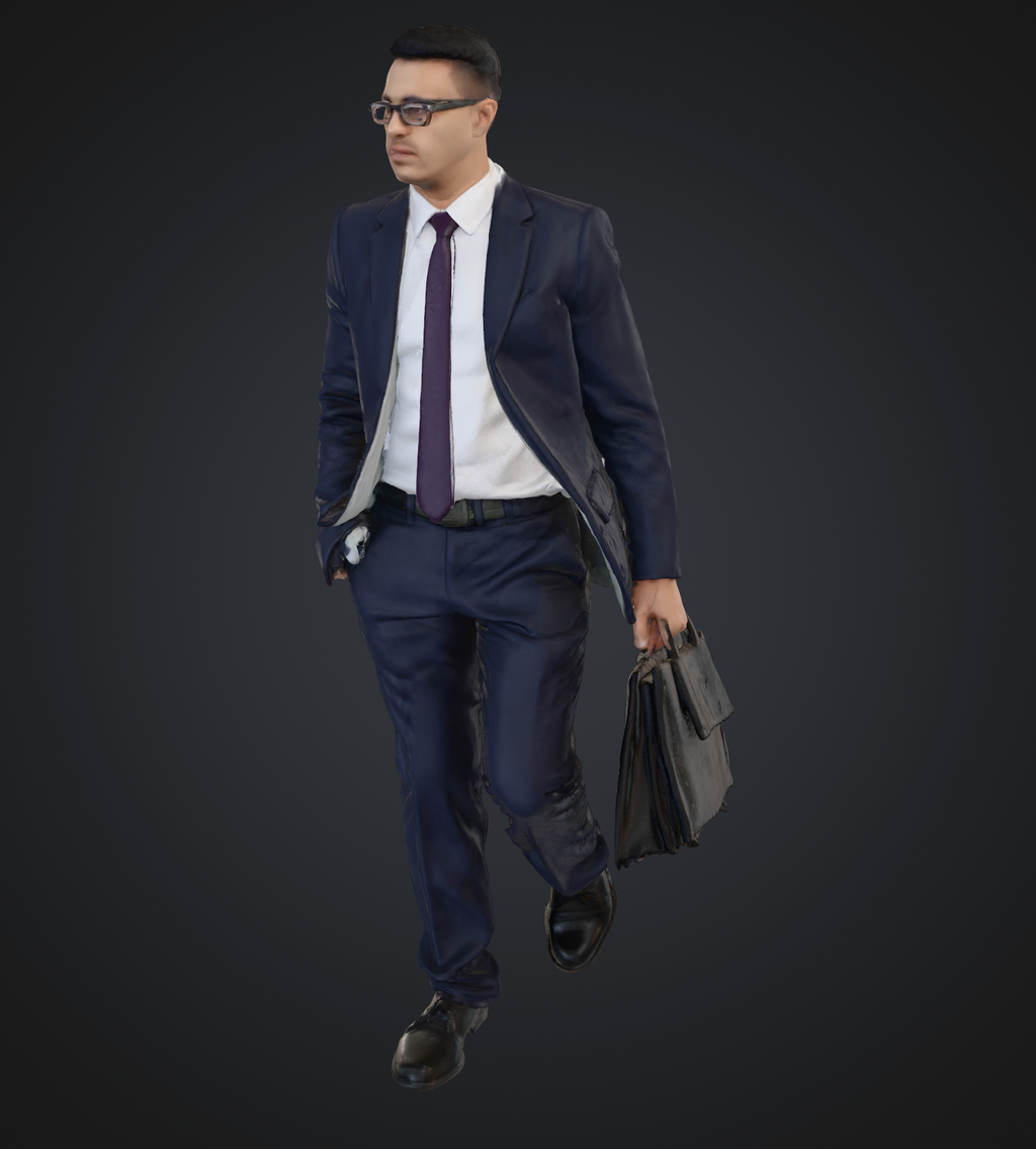 People on stairs set 01 - 25 figures (STL download)